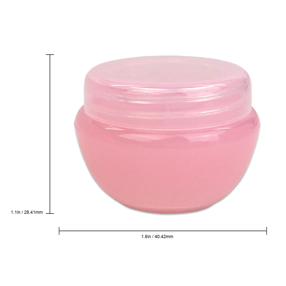 Beauticom® 10G/10ML Frosted Container Jars with Inner Liner for Scrubs, Oils, Salves, Creams, Lotions, Makeup Cosmetics, Nail Accessories, Beauty Aids - BPA Free (72 Pieces, Pink) 1