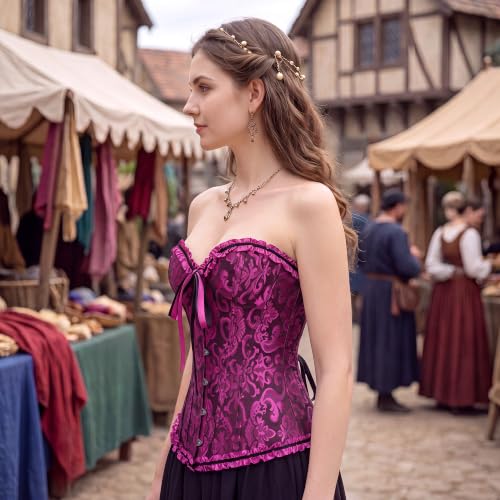 Image of frawirshau Women's Overbust Costume Corset Renaissance Victorian