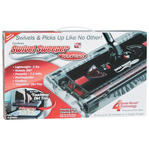 Swivel Cordless Floor and Carpet Sweeper