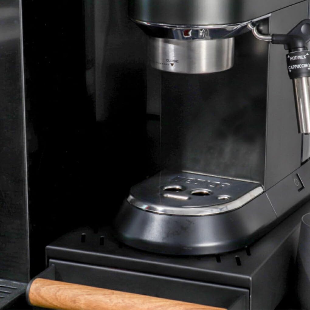 Kaffeezubehör Organizer, große Kapazität, leicht zu reinigen, Gummistange, Klopfpulver, Starke Tragfähigkeit, Metall