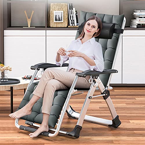 Lilypelle Zero Gravity Chair, Premium Lawn Recliner Folding Portable Chaise Lounge With Detachable Cushion, Headrest And Cup Holder, Reclining Patio Lounger Chair #TOP1
