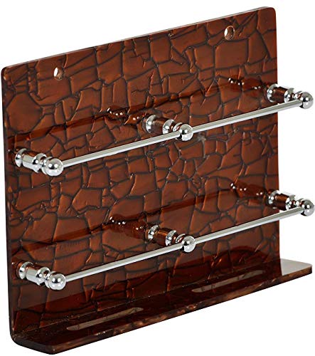Aontan Acrylic Wall Mount Mobile Phone Charging Stand Size (15 cm X 20 cm) Colour:-Coffee