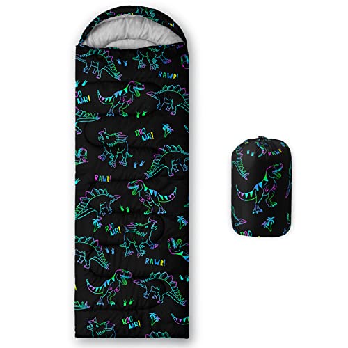 Image of QOOMO Camping Sleeping Bags,3 Season Warm & Cool Weather,Lightweight,Waterproof Sleeping Bags for Adults & Kids,Traveling,and Outdoors,Camping Gear Equipment
