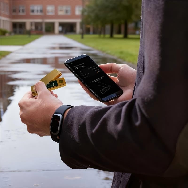 Crypto Hardware Wallet - Nano X Secure Bluetooth Cold Wallet Crypto con chip certificato per Bitcoin, Ethereum, oltre 1000 monete e NFT, oro