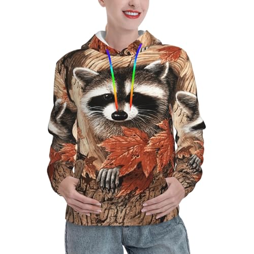 Sweat raton laveur pour femme EdWal contre le froid de l'automne