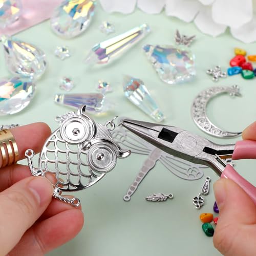 Worgree DIY Suncatcher Kit 460pcs Sun Catchers Making Supplies Art and Crafts for Adults Hanging Prism Sun Catcher with Crystals Ball Indoor Window Home Wedding Garden Festival Decor Gifts