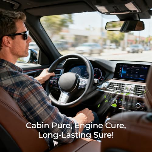 Image of Engine & Cabin Air Filter Combo Compatible with Ford F150 2015-2025 2.7L /3.0L /3.3L /3.5L /5.0L, Expedition, Lincoln Navigator, Lobo Replaces FA1883 FL3Z19N619A FP79