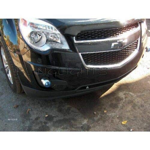 White LED Halo Fog Lights Driving Lamps Kit Compatible With 2010-2015 Chevrolet Equinox