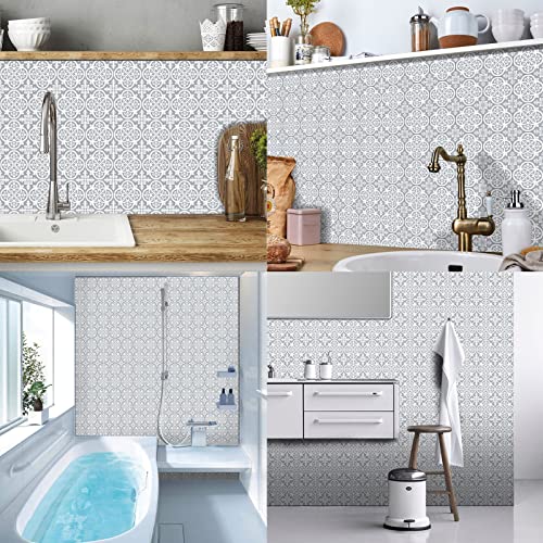 Lubise Collection Peel And Stick Tile Stickers, 25 Pcs(4X4 In) Set Backsplash Tile Decals, Bathroom & Kitchen Waterproof Vinyl Wall Decals, Easy To Apply Home Removable Decorative Stickers #TOP2