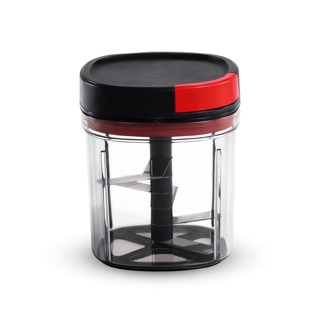 Glory String Vegetable Chopper with 6 Sharp SS Blade, Anti Slip Silicon Base Ring, Air Tight Lid, 900Ml, 1 Year Warranty