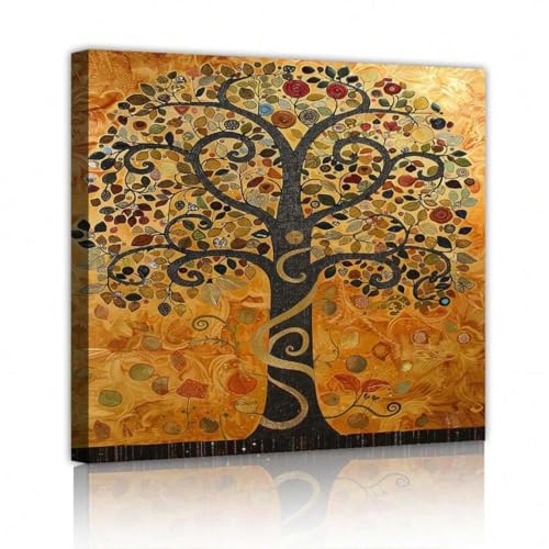 Arbre de vie toile mur art peinture cadeau idéal déco chambre avec cadre