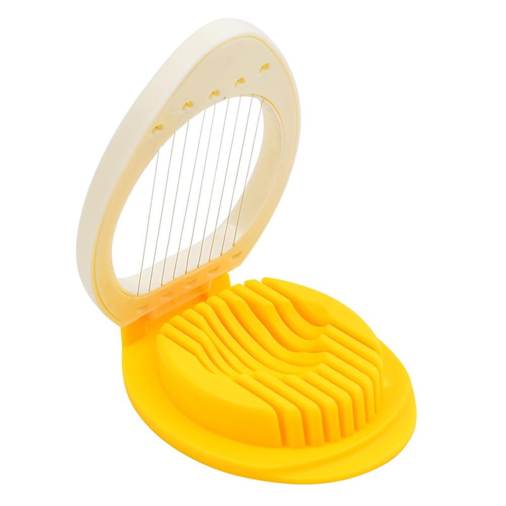 Egg Slicer Stainless Steel Wire Egg Slicer Multifunctional Egg Cutter for Evenly Slicing Boiled Eggs Ham Banana and Strawberry