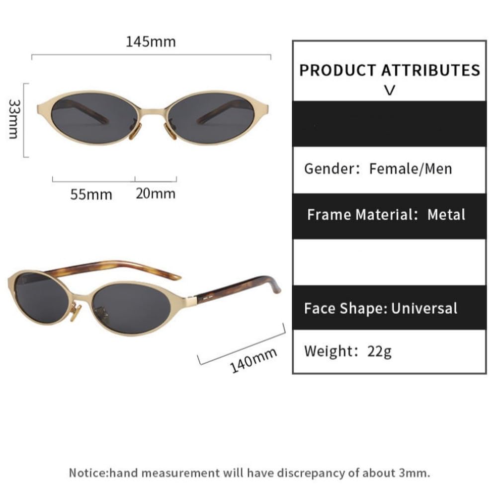 Occhiali da sole da donna a occhi di gatto in metallo, occhiali da sole alla moda da uomo con protezione UV400
