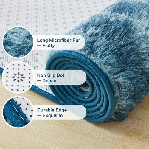 Tapis shaggy de qualité supérieure au toucher pelucheux unique