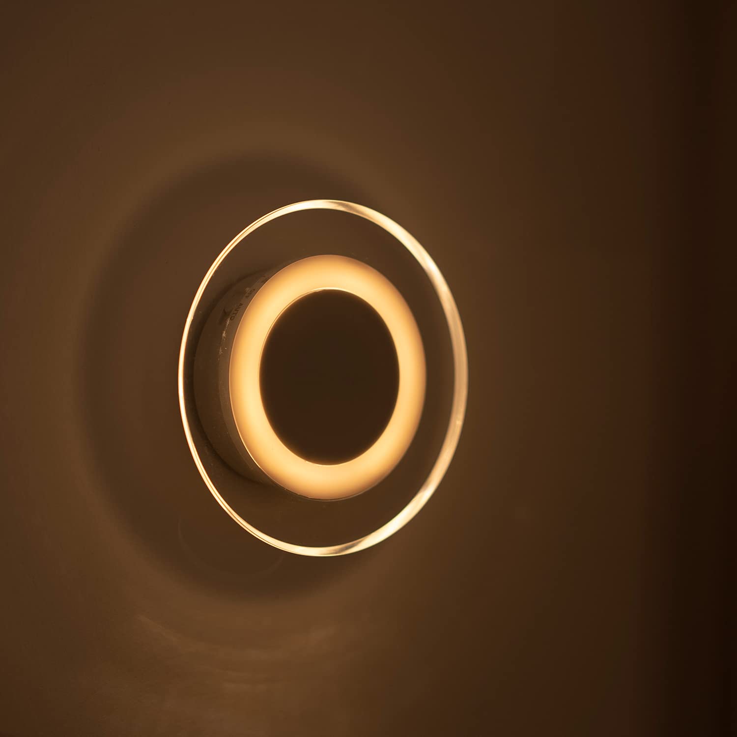 2 Pack Magnetic Motion Sensor Night Light with Stick-On Base, Cruise Rechargeable Battery Powered Cordless Glow Light, Ideal for Bedroom, Bathroom, Stairway- Moonlit