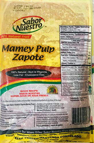 Frozen Tropical Fruit Pulps 414oz (Mamey)