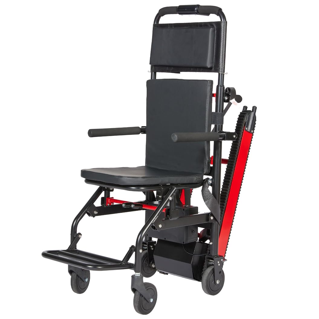 Silla De Ruedas Para Escalada En Escaleras De Oruja,Montaescaleras Eléctrico De Oruja,Silla Para Subir Y Bajar Escaleras,Elevador De Escaleras Para Mayores,Carga Segura 165 Kg/373 Libras A
