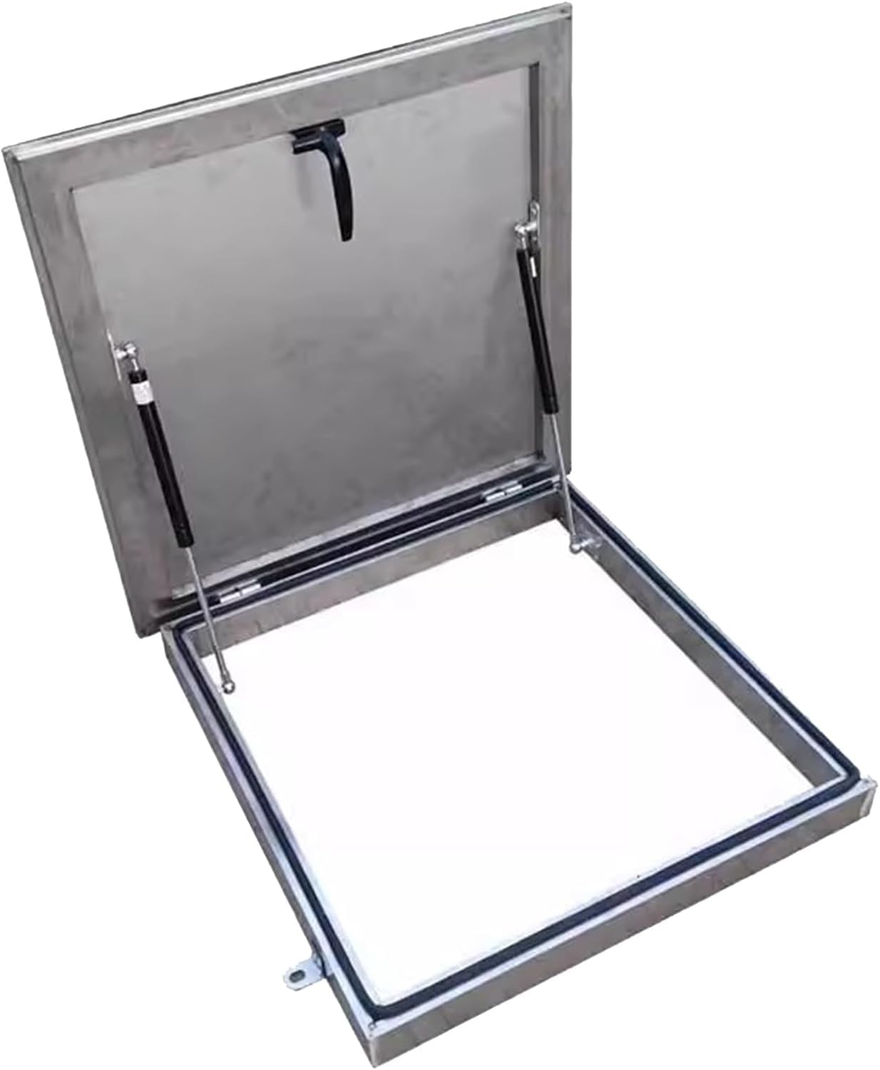 VUIKLCty Galvanised Aluminium Roof Hatch Door Heavy-duty Safety Design(70x70CM/27.6x27.6in)