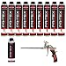 Produktbild Bauschaum Set 9 x 750ml Pistolenschaum inkl. Schaumpistole + Pistolenreiniger 500ml PU Schaum Montageschaum