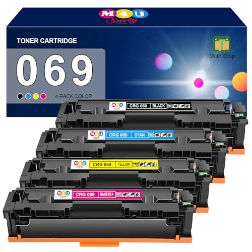 069 Cartucho de tóner Compatible con Canon 069 069H (con Chip) para CRG 069H CRG 069 para imageCLASS MF752Cdw LBP673Cdw MF754Cdw LBP674Cx MF751Cdw(Paquete de 4, Negro, Cian, Amarillo y Magenta)