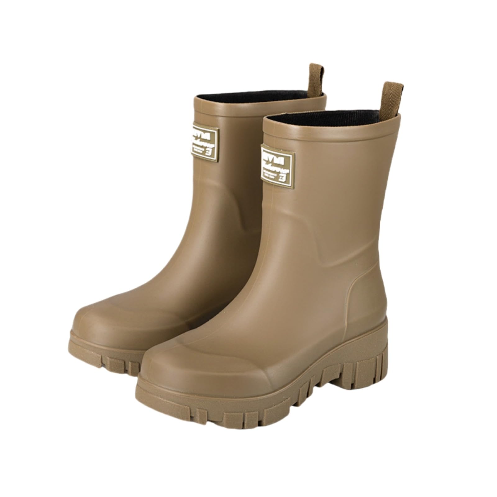 LOJAX Botas de Lluvia para Mujer | Botas Impermeables Antideslizantes | Diseño y función Elegantes |(Verde Militar,41 EU)