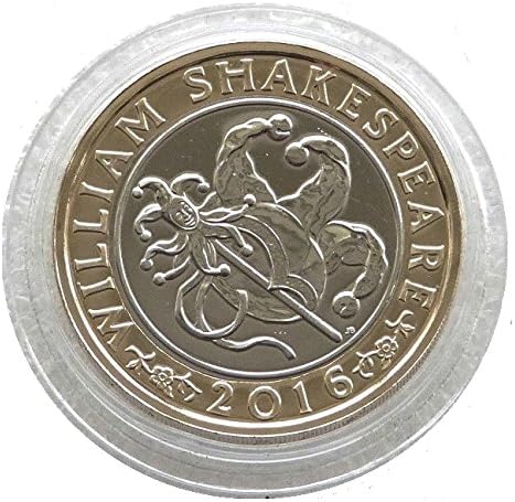 Mint 2016 £2 COIN WILLIAM SHAKESPEARE COMEDIES JESTERS RARE TWO POUNDS WITH CAPSULE HOLDER - Uncirculated Out Of Sealed Bags