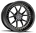 Aodhan DS08 Custom Wheel - 18x8.5, 35 Offset, 5x114.3 Bolt Pattern, 73.1mm Hub - Gloss Black with Gold Rivets Rim