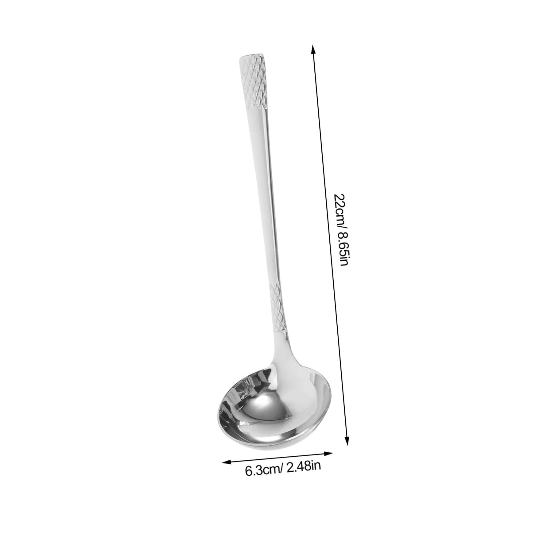 FUNOMOCYA Essential Kitchen Tool Stainless Steel Soup Spoon Sauce Ladle Hot Pot Utensil and Easy to Clean for Cooking