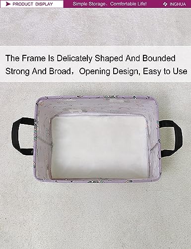 Image of Rectangular Unicorn Storage Basket | Fabric Organizer Bin for Toys,Books,Clothes,Gifts,Pets-Perfect for Home,Office,Nursery,Dorm,Shelf(Rec-Unicorn)