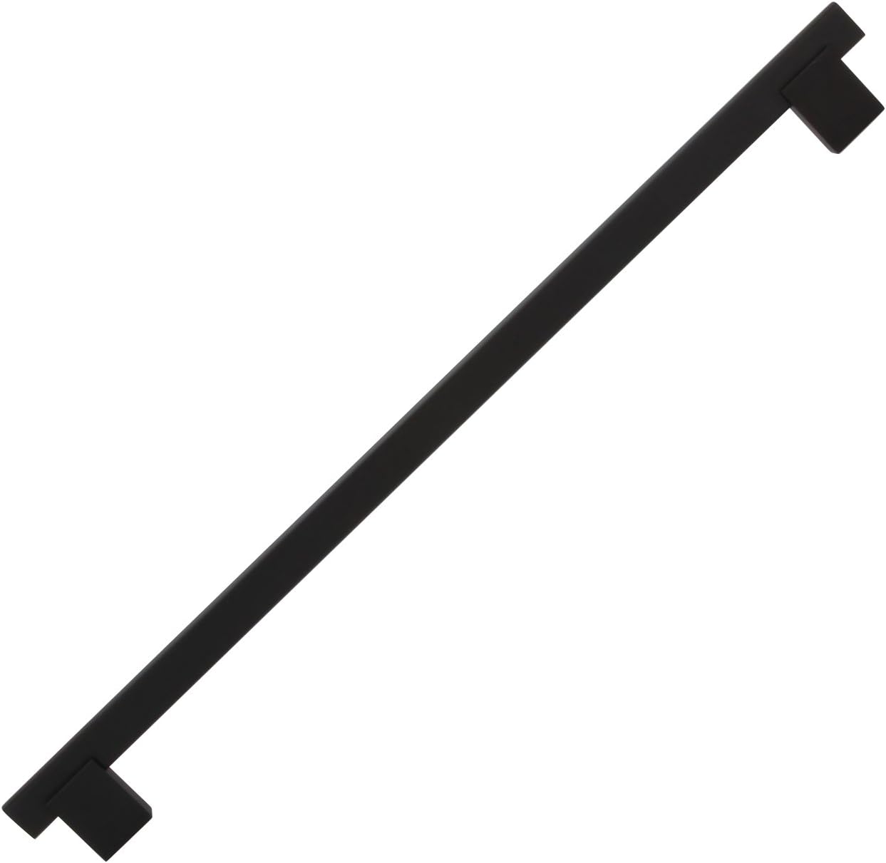Rok Hardware 12-5/8 (320mm) Center Matte Black Kitchen Cabinet Drawer Door Handle Pull 13-7/8 (352mm) Length