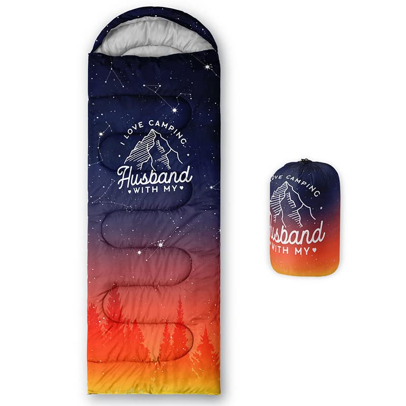 HOSIMA Sacs de couchage pour temps froid, sac de couchage momie pour adultes, filles, garçons, imperméables, pour le camping, la randonnée, les voyages, la chasse avec sacs de compression