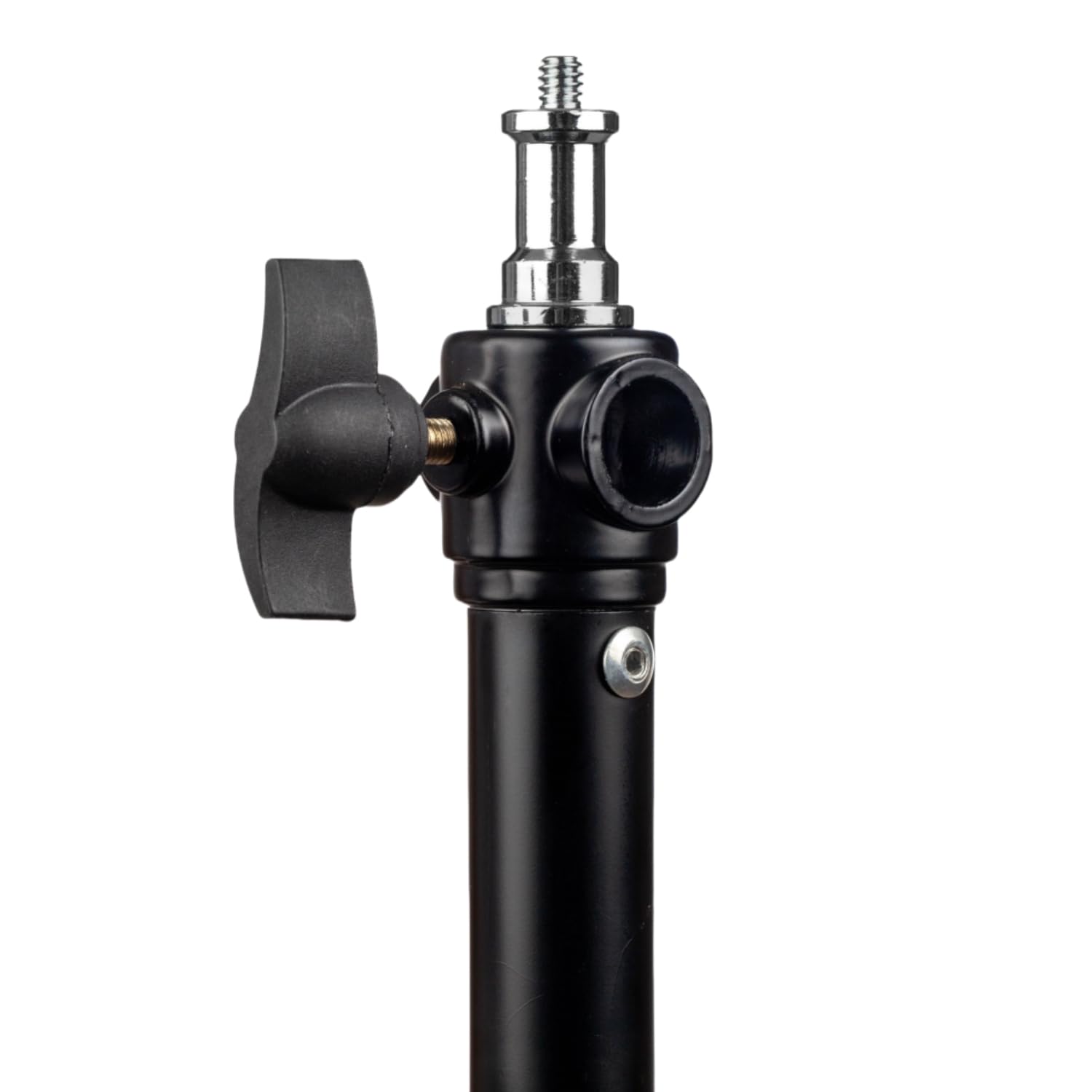 Supporto per luce fotografica da 260 cm con ruote girevoli, supporto leggero imbottito ad aria resistente con perno da 1/4" e 3/8" in acciaio inox per luce video da studio, stroboscopio