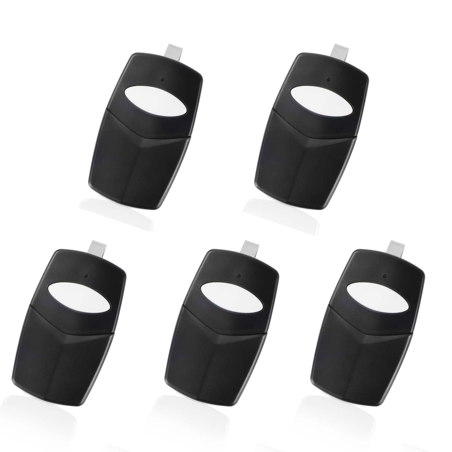 3089 Multi-Code Gate Opener 300 MHz, 308911/1089/3070/3060 Remote Clicker 10-Dip for Linear Garage Door Openers Gate Control Transmitter 5 Pack