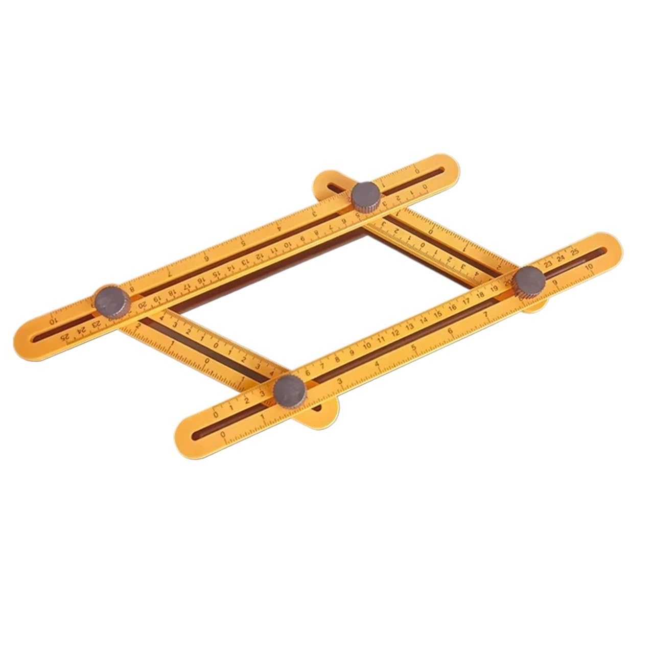 Multi Angle Measuring Ruler Multi-function ABS live four-corner ruler Plastic movable four-fold Measuring tool folding 25cm
