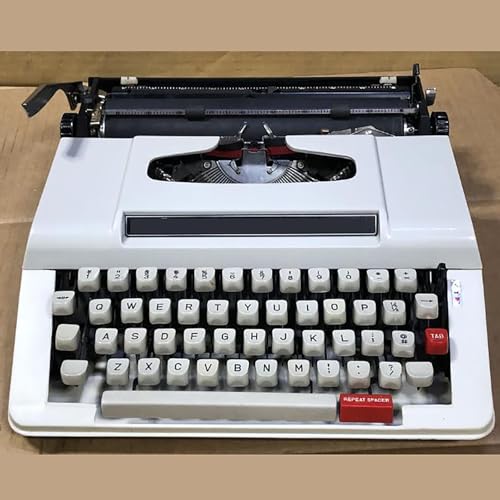 Máquina de escribir portátil retro con espaciado ajustable para regalar 7