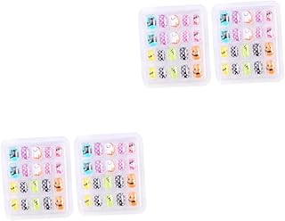 NOLITOY 80 Peças De Unhas Falsas De Halloween Unhas Falsas Para Meninas Decoração De Unhas Falsas Cobertura Completa Unhas Falsas Unhas De Meninas Pressione No Charme De Unhas De