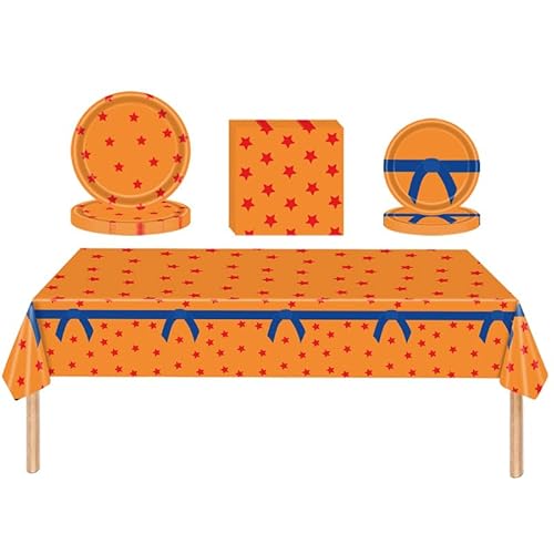 Ledudo Geburtstag Deko Ball Partygeschirr Set Ball Partyzubehörsets Tischdecken für Partyzubehör Supplies