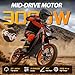 Skycore Electric Dirt Bike for Adults & Teens, 3000W Peak Mid-Drive Motor Electric Motorcycle, Up to 56 Miles Range, 37 MPH, 220N.m Torque, Nitrogen Full Suspension E Dirt Bike