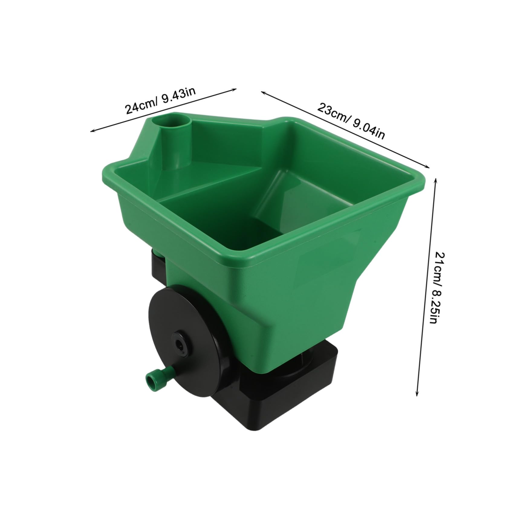 YARNOW Seminatrice Manuale Portatile per Giardinaggio, Spandiconcime Piccolo in Plastica Resistente Regolazione Larghezza e Densità, Strumento per Piantare Piantine e Cura Prato
