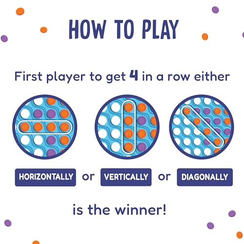 Image of Funskool Games, Strike 4, New and Improved, Classic disc Dropping Game, 4 in a Row, Connect Game, Family Games, Strategy Board Games, Toys for Kids and Adults, 2 Players, Ages 6 Years and Above