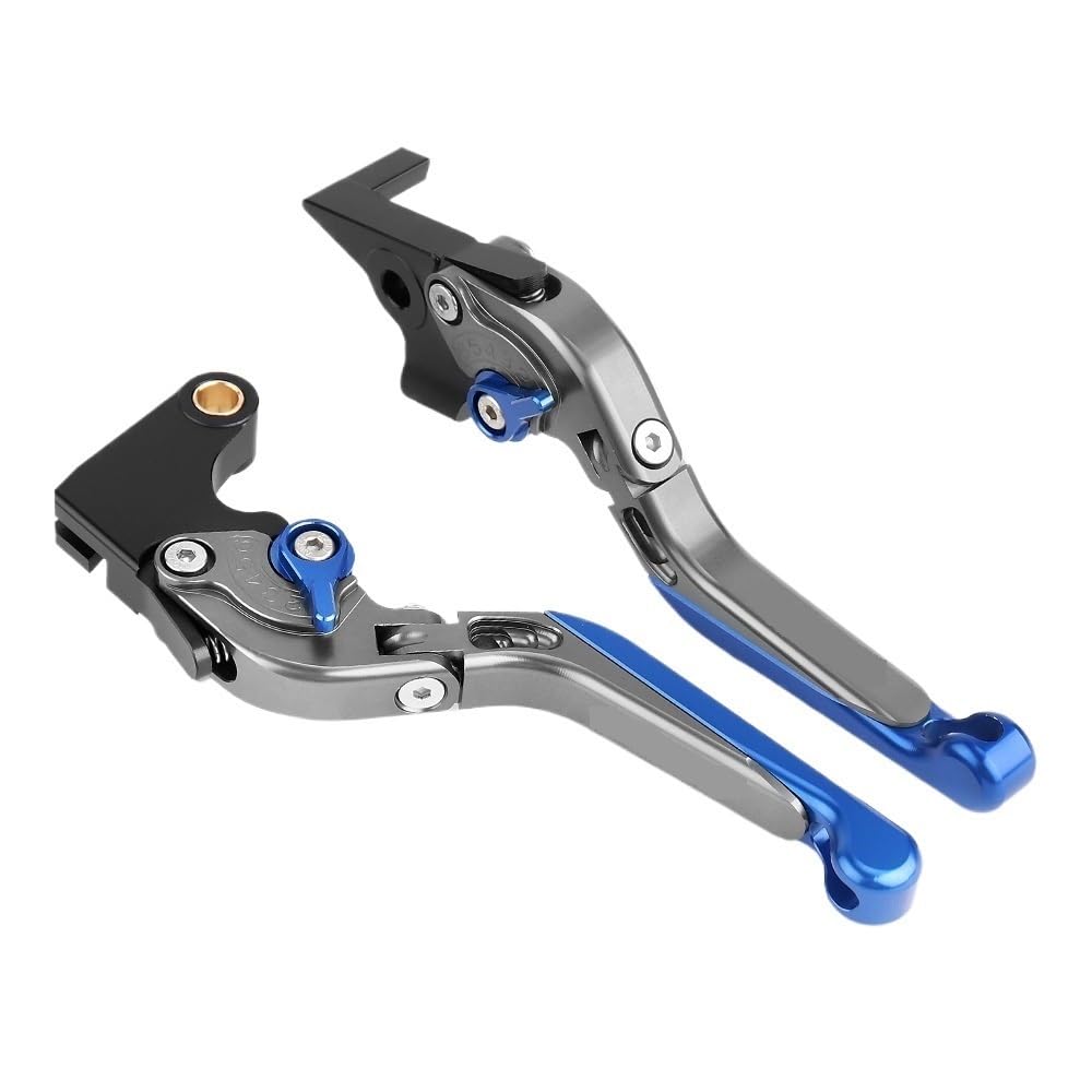dźwignia hamulca dźwignia sprzęgła Pasuje do Suzuki GSX S950 GXS-S950 GSXS 950 2021 2022 CNC Dźwignie uchwytu Regulowana składana dźwignia hamulca i sprzęgła Motocykl(Titanium Blue)