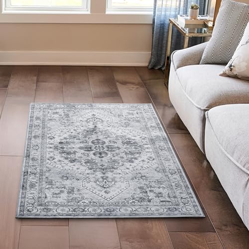 Wyatt & Ash Dream Mink Tapete Gris Geométrico 3'x5'