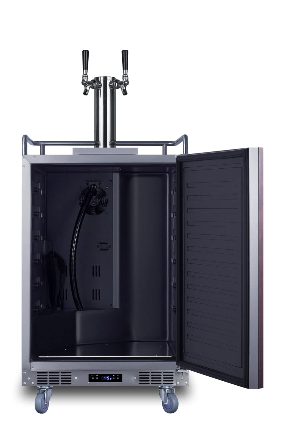 Summit Appliance Sbc682pnrwkdtwin Panel Ready 24" Wide Built-In Wine Kegerator, Panels Not Included, 5.6 Cu.Ft Capacity, Triple Tap System, Automatic Defrost, Digital Thermostat, Memory Ic Function on Fridge.com - View 5
