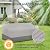 Easy-Going Patio Sofa UV Resistant Outdoor Couch Bicolor 3-Seater Bench Waterproof Furniture Cover with Reflective Hemming (88Wx37Dx35H inch, Gray/Dark Gray)