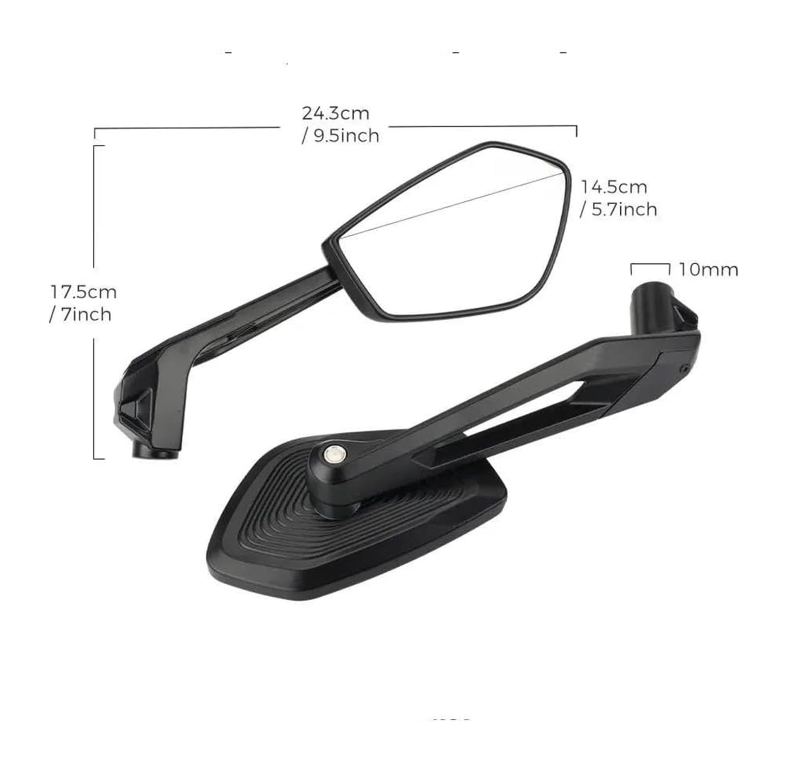 Motocicleta para BMW R 1250 GS F850GS R1200GS LC ADV para Adventure para R1250 Accesorios Lateral 2023 Retrovisor Espejo Motocicleta Espejo Retrovisor(Not CNC)