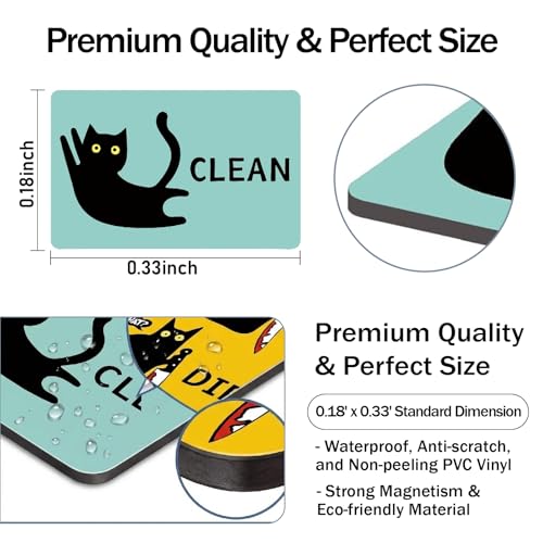 Imán Decorativo Doble Cara Gato Negro para Cocina miniatura 4