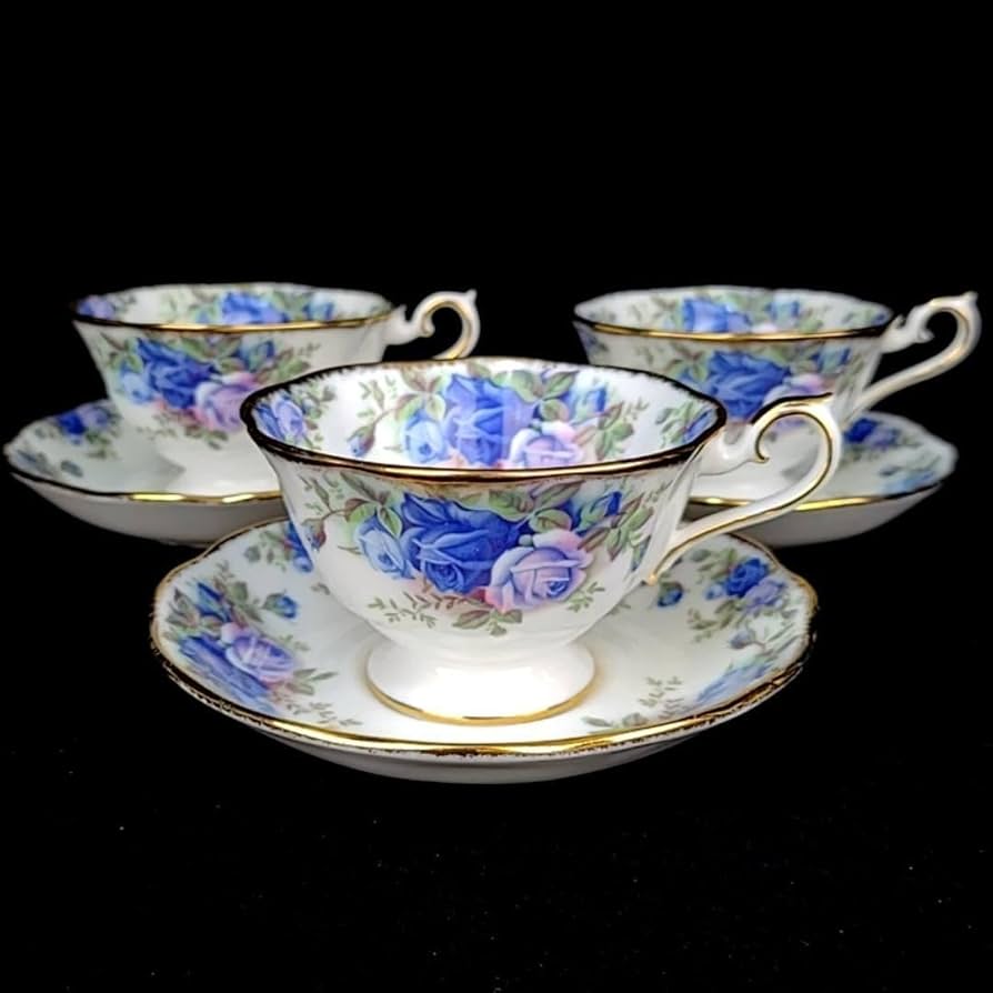 ロイヤルアルバート ムーンライトローズ カップ&ソーサー 3客+ ロイヤルアルバート ムーンライトローズ カップ&ソーサー 3客+