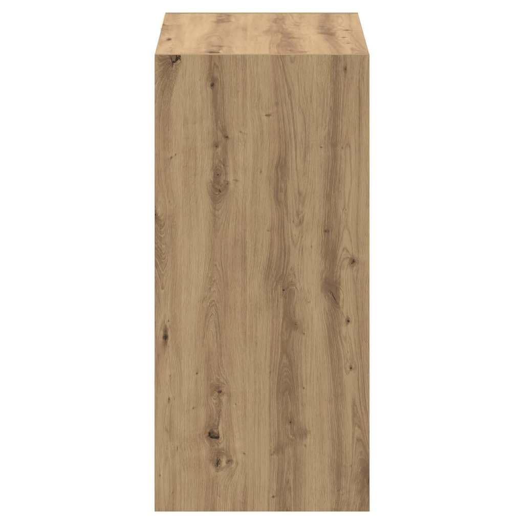 Armadio con ripiano in rovere artigianale 77 x 48 x 102 cm, armadio per soggiorno, camera da letto, cabina armadio, scrivania