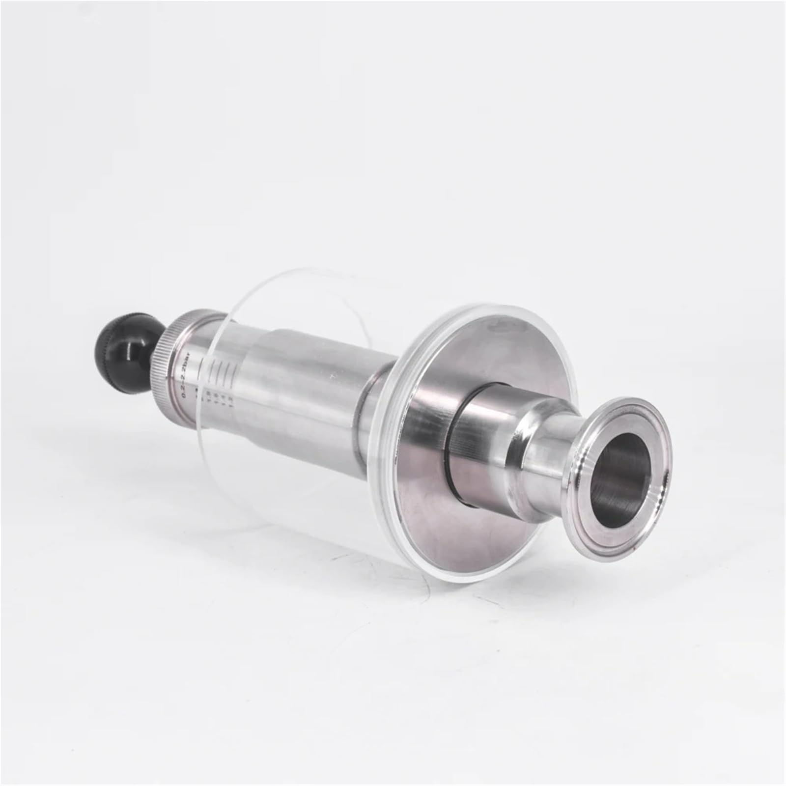 Válvula de Seguridad Alivio presión Ajustable 1,5" con Triple Abrazadera, 0 a 3, Bar, Acero Inoxidable SUS304 for Tanque fermentación Cerveza(38mm Pipe OD K50.5mm)