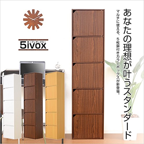 Amazon | A4サイズ収納OK！扉付きカラーボックス【-5ivox-フィボックス